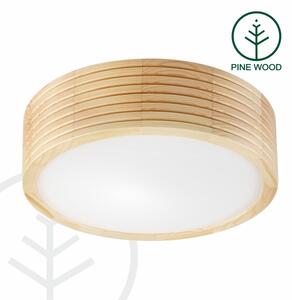 Плафон NATURAL MODERN 1xE27/15W/230V, диам. 27,5 см, от борова дървесина