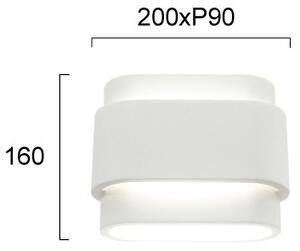 Стенно осветително тяло SANDRA 2xG9/80W/230V бяло