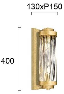 Стенно осветително тяло KAROLINA 2xE14/40W/230V златно