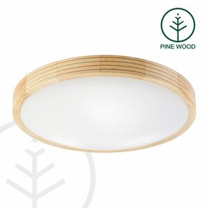 Таванно осветително тяло NATURAL MODERN SLIM 3xE27/15W/230V Ø 47,5 см, в цвят сосна