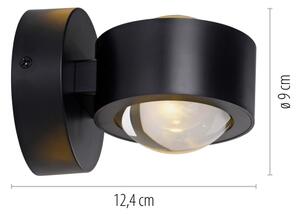 Schöner Wohnen 19331-18 - LED стенно осветително тяло CHIA 2xLED/2W/230V черно