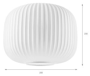 Резервно стъкло за полилей HARMA E27 23x25 см бяло