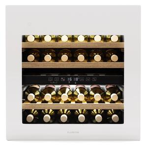 Klarstein Охладител за вино Rhone 36 Duo, 36 бутилки, LED управление, push-to-open, безшумен