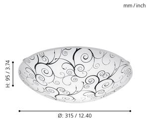 Eglo 96117 - LED Лампа за таван MARGITTA 1 LED/11W/230V
