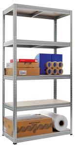 Метален стелаж STAR 180x90x40 см, до 350 кг на рафт (Цинк)