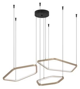 Eglo 390505 - Димируема LED висяща лампа на кабел ESTRELLA LED/50W/230V, месинг + дистанционно управление