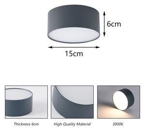 Brilagi - LED плафон за баня FORIS LED/20W/230V Ø 15 см антрацит IP44
