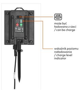 LED димируем соларен гирлянд STARLIGHT NEO 10xE27/3,7V 2700K IP54 1200 mAh 11,5m + ДУ