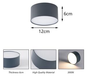Brilagi - LED таванно осветително тяло за баня FORIS LED/14W/230V Ø 12 см антрацит IP44