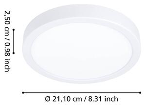 Eglo 901333 - LED плафон за баня FUEVA LED/11,5W/230V Ø21,1 cm IP44 бял
