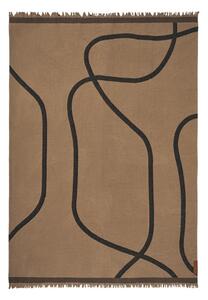 Светлокафяво одеяло 130x175 cm Shadow – Mette Ditmer Denmark