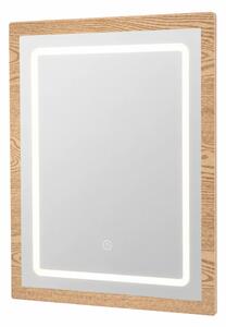 LED огледало за тоалетна масичка CRYSTAL - Oak (дъб)