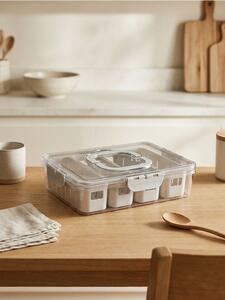 Sinsay - Органайзер с капак и подвижни отделения - бял