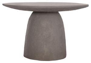 Кръгла трапезна маса SEPPO фиброцимент в сиво--φ119.5x75.5см