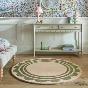 Кръгъл килим Lois Scallop Purple Scallop 120X120 cm, Flair Rugs