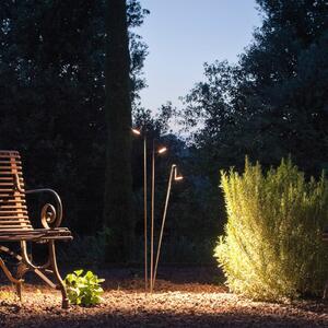 Vibia LED улични лампи Brisa, 1-лампа, кафяви, Кафяв / ръждив, Пластмаса, Дизайн