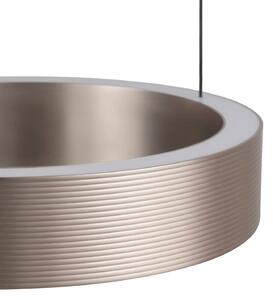 Brilliant LED висяща лампа Axion, черно/кафяво, дължина 32 см, CCT, Затъмняване, Черен, Дневна/трапезария, Метал, Модерен