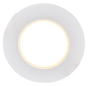 Комплект от 12 вградени прожектора бели с димиращи се LED 7W IP65 - Blanca