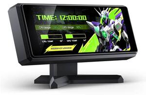 Дисплей за компютърна кутия Jonsbo DS339, 3.39" 376x960 60Hz IPS екран, USB, черен