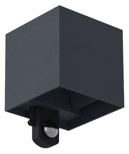Brilagi - LED външно стенно осветително тяло с сензор CUBE LED/6W/230V антрацит