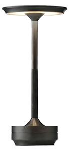 Elmark 3CCT LED настолна лампа с Touch управление, акумулаторна, регулируема бяла светлина, Gun Black