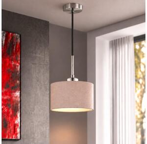Eglo - LED полилей на кабел TUNJA 1xE27/60W/230V Ø 20 cm бежов/черен