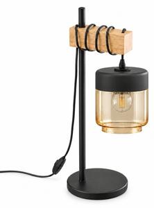 BRILAGI - Настолна лампа NUBILA 1xE27/40W/230V кафяво/черно/опушено бежово