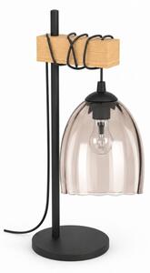 BRILAGI - Настолна лампа NUBILA 1xE27/40W/230V кафява/черна/димно бежова