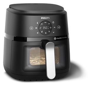 Фритюрник с горещ въздух Philips NA221/00, 4.2 л. вместимост, 9 програми, RapidAir технология, таймер, незалепващо покритие, 1500W