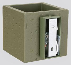 Sollux SL.1843 - Стенно точково осветително тяло QUAD 1xG9/8W/230V бетон/зелено