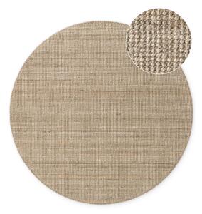 Кръгъл килим от юта в кафяво-сив цвят ø 160 cm Bouclé Jaipur – Hanse Home
