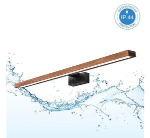 Brilagi-LED Осветление за огледало за баня WOODY MIRROR 3 в 1 LED/15W/230V 80 см IP44 черно/дъб