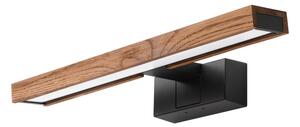 Brilagi-LED Осветление за огледало за баня WOODY MIRROR 3 в 1 LED/8W/230V 40 cm IP44 черно/дъб