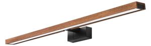 Brilagi-LED Осветление за огледало за баня WOODY MIRROR 3 в 1 LED/15W/230V 80 см IP44 черно/дъб