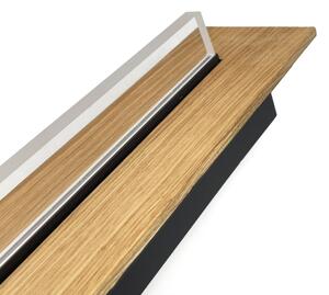 Brilagi - LED таванно осветително тяло WOODY FLAT LED/25W/230V дъб/черно