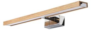 Brilagi-LED Огледално осветление за баня WOODY MIRROR 3 в 1 LED/12W/230V 60 cm IP44 хром/дъб