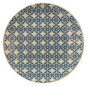 Плитка чиния SATURNIA Table, 26 см, синя/бежова