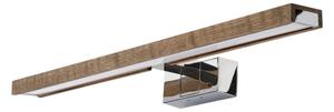 Brilagi -LED осветление за огледало за баня WOODY MIRROR 3в1 LED/12W/230V IP44 хром/дъб орех