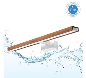 Brilagi - огледално LED осветление за баня 3 в 1 WOODY MIRROR LED/12W/230V IP44 бяло/дъб/череша
