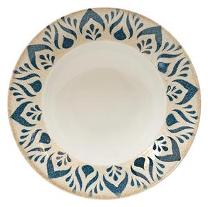 Чиния за паста SATURNIA Table, 26,5 см, синя/бежова