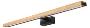 Brilagi - LED осветление за огледало за баня 3 в 1 WOODY MIRROR LED/15W/230V IP44 черно/дъб