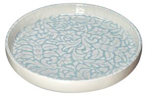 Чиния с борд SATURNIA Tiffany, 28 см, светло синя