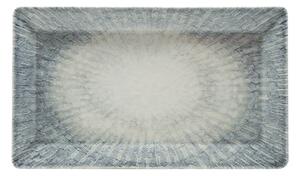 Правоъгълна чиния SATURNIA Space, 29x17,5 см, сивo-синя