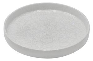 Чиния с борд SATURNIA Tiffany, 20 см, бяла