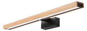 Brilagi - LED осветление за баня за огледало 3 в 1 WOODY MIRROR LED/12W/230V IP44 черно/дъб
