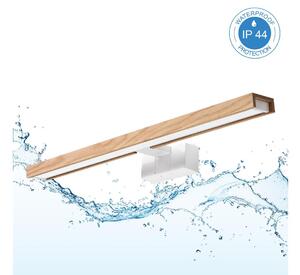 Brilagi - LED осветление за огледало 3 в 1 WOODY MIRROR LED/12W/230V IP44 бяло/дъб