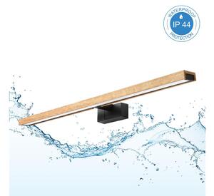 Brilagi - LED осветление за огледало за баня 3 в 1 WOODY MIRROR LED/15W/230V IP44 черно/дъб