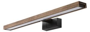 Brilagi - LED осветление за огледало за баня 3 в 1 WOODY MIRROR LED/12W/230V IP44 черно/дъб орех