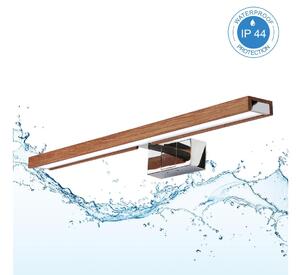 Brilagi-LED Осветление за огледало за баня 3 в 1 WOODY MIRROR LED/12W/230V IP44 хром/дъб череша
