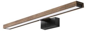 Brilagi - LED осветление за огледало за баня 3 в 1 WOODY MIRROR LED/12W/230V IP44 черно/дъб орех